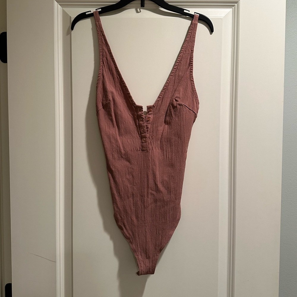 Free people linen bodysuit